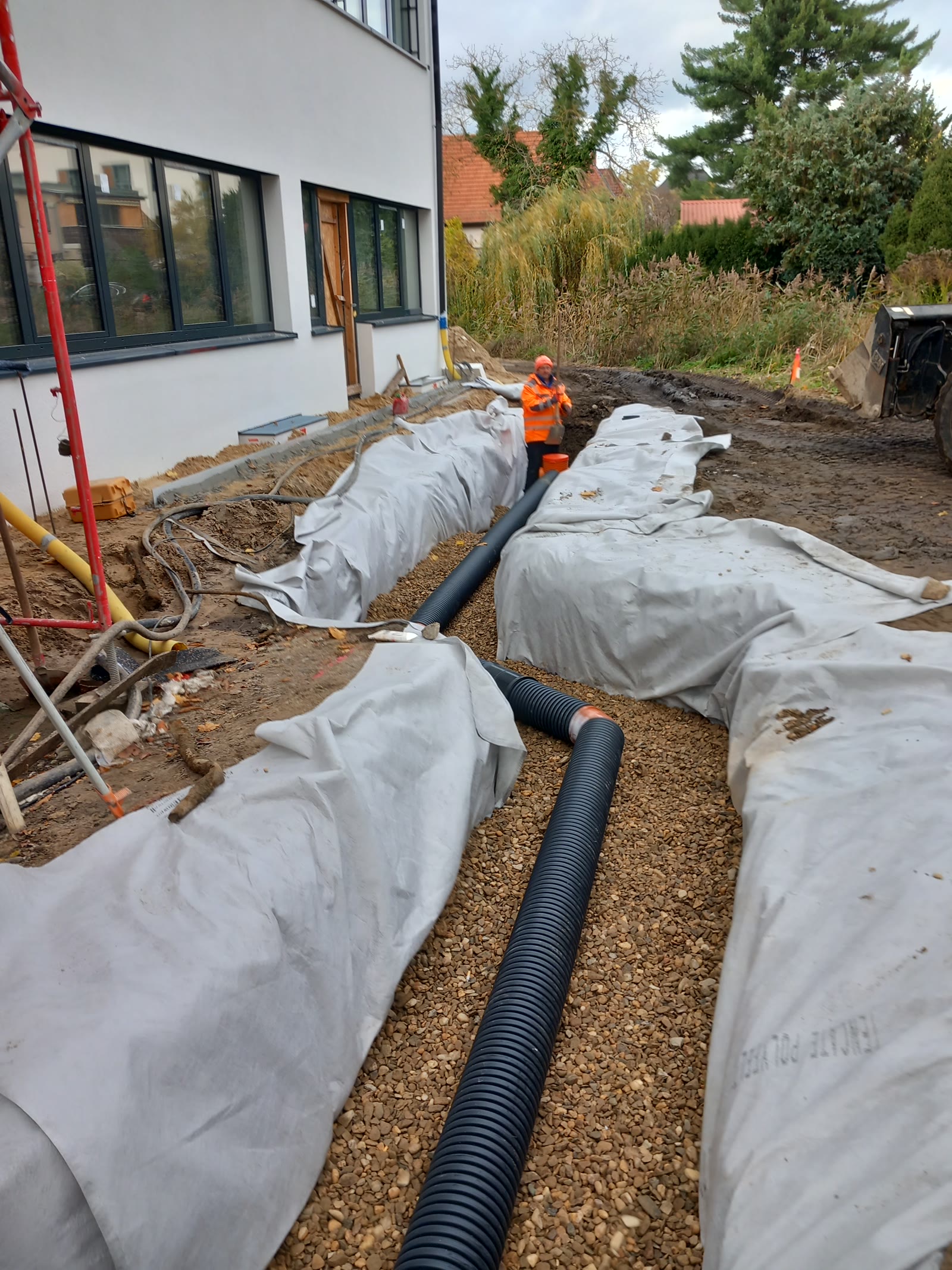 Drainage und Regenentwässerung im Tiefbau